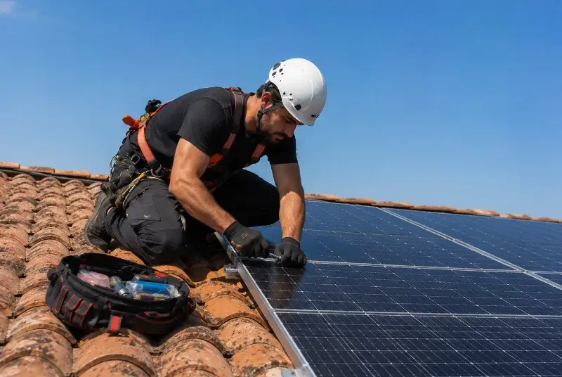Maintenance et monitoring de panneaux solaires à Saint-Étienne-de-Mer-Morte