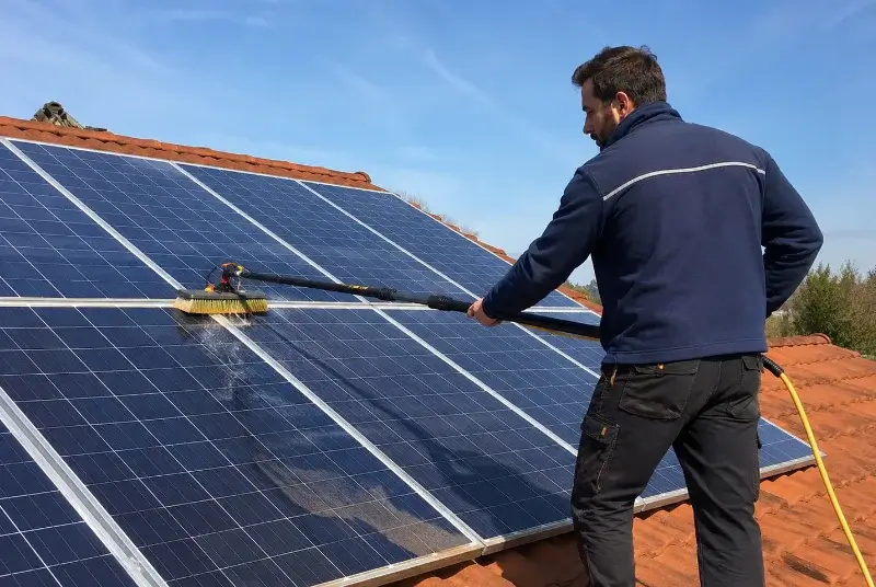 Nettoyage et entretien de panneaux solaires à Saint-Étienne-de-Mer-Morte